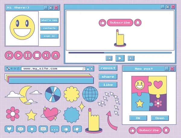 Nostalgic Retro Web Design Idea