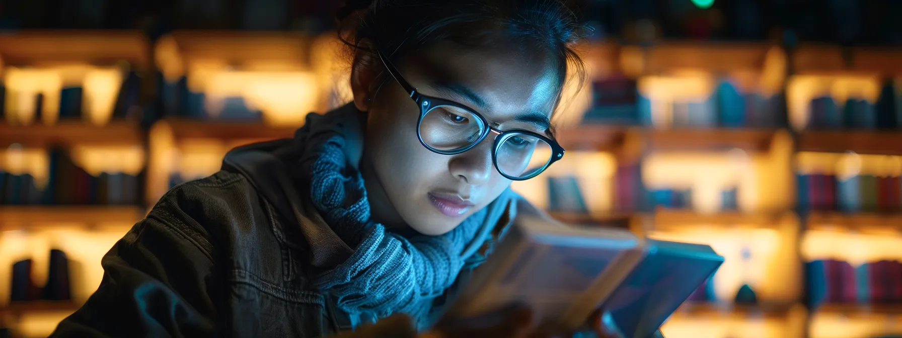 a visually impaired person using a screen reader to navigate a webpage with well-structured semantic html and alternative text for images.